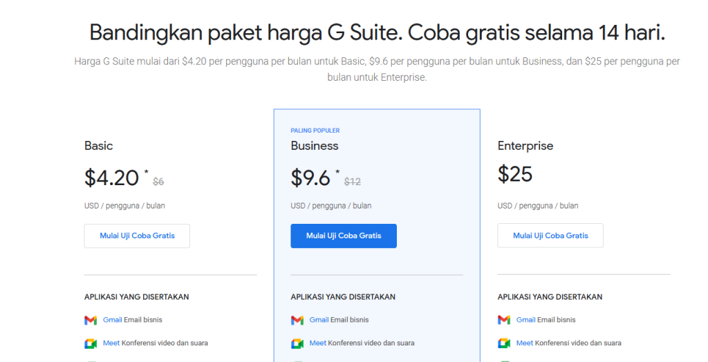 cara login email domain di gmail harga langganan g suite
