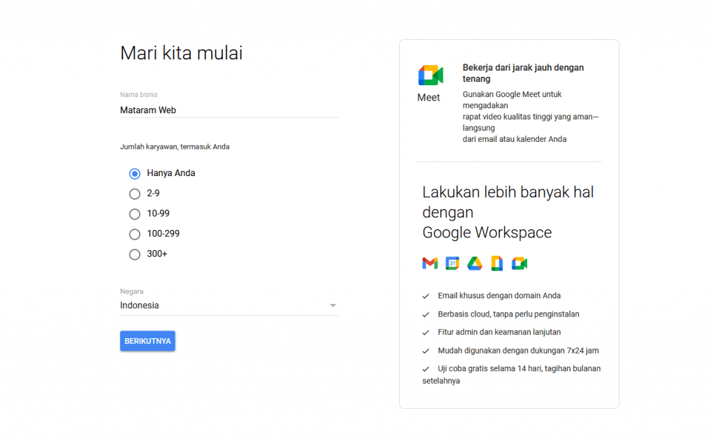 cara login email domain di gmail step 1