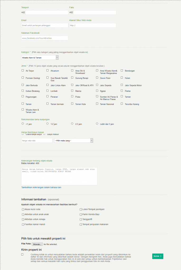 Cara Membuat Account Listing TripAdvisor Untuk Bisnis Travel