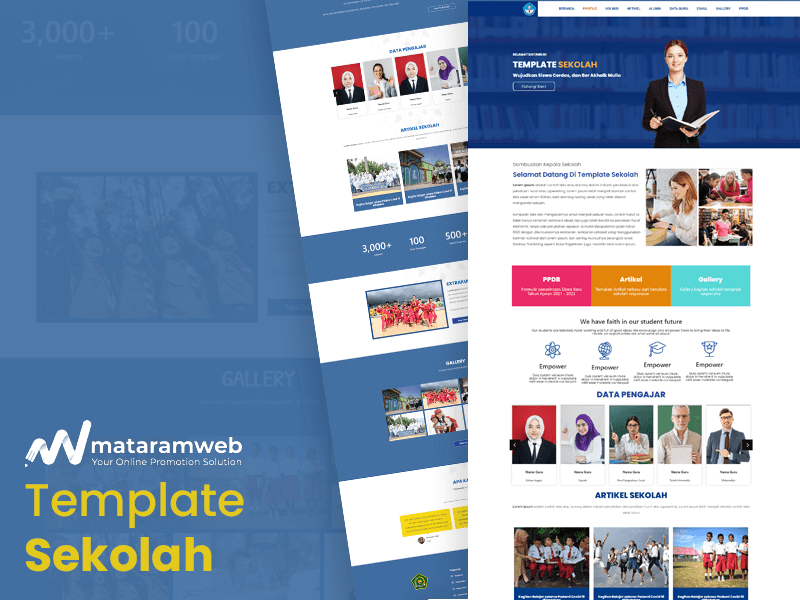 membuat website sekolah
