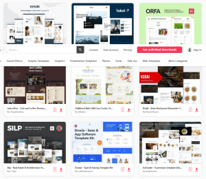 ontoh website landing page