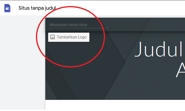membuat landing page gratis memasukan logo