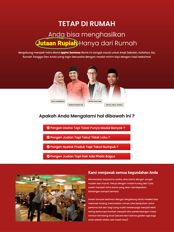 contoh landing page reseller
