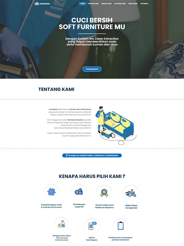 landing page cuci sofa
