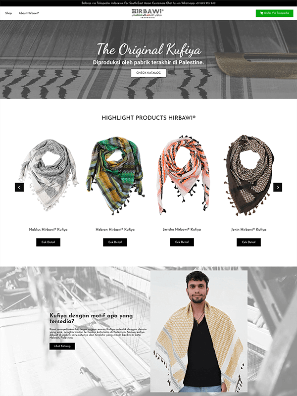 contoh website toko online