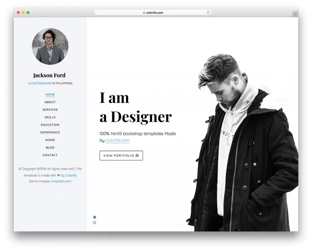 Contoh Website Portofolio