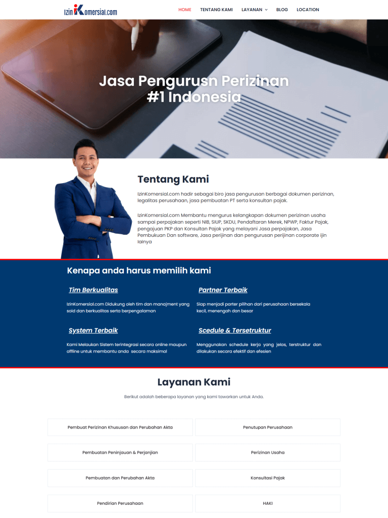 jasa izin komersil